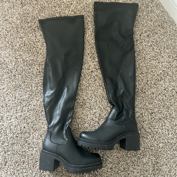 Shoes - Black over the knee boots